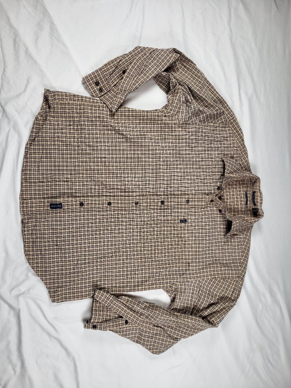 Gant Shirt Men's Medium Plaid Long Sleeve Button Down Cotton Preppy Logo